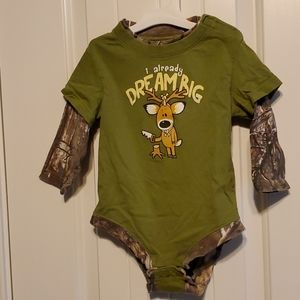 Buck Wear Camo Onesie